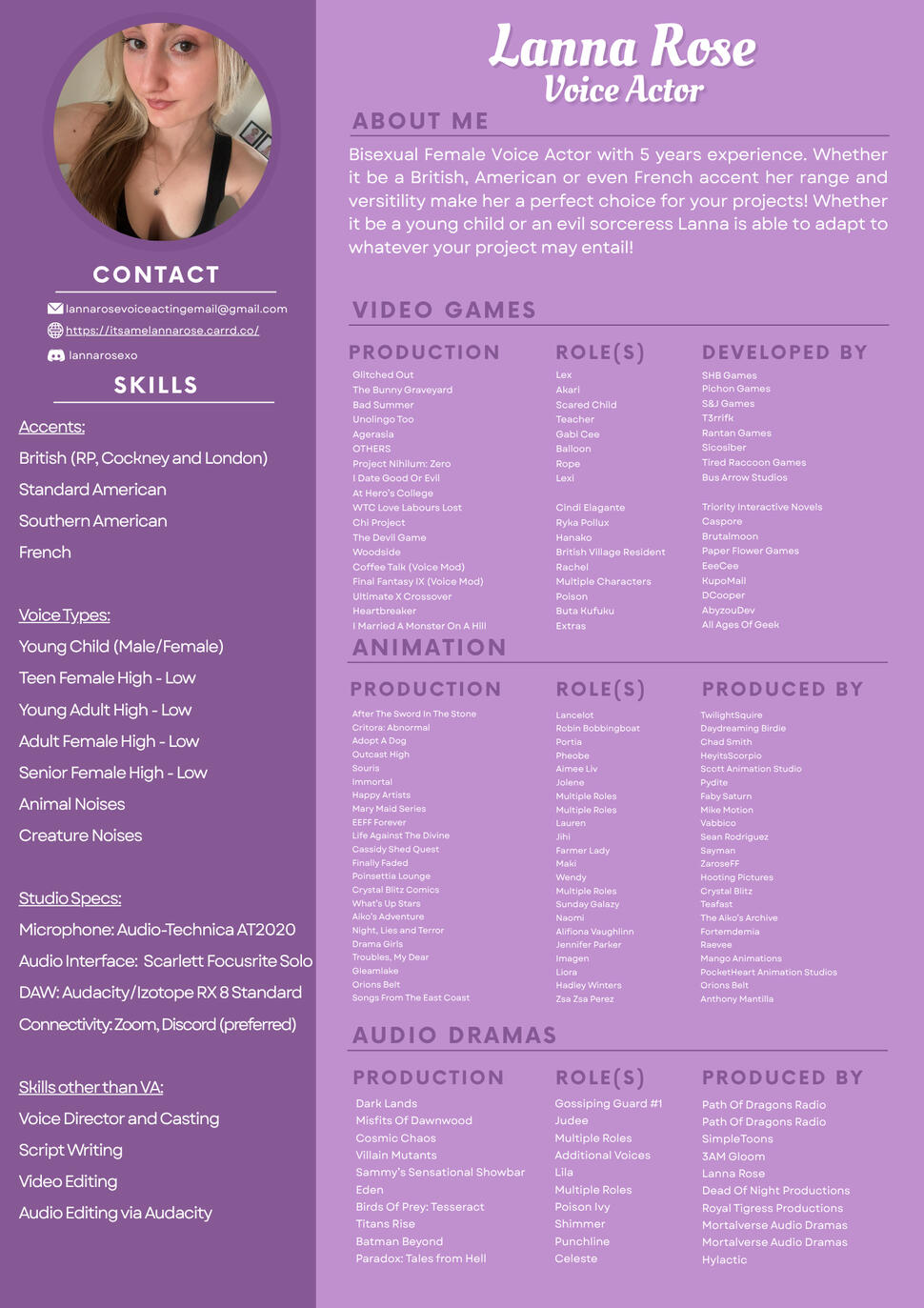 Lanna Rose May 2025 Resume